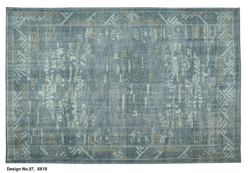 Hand knotted Indian Modern Rug 8'0" x 10'0" ABC Rugs Kilims